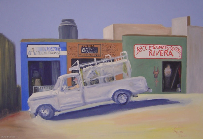 Cowtruck 75x110cm 2008