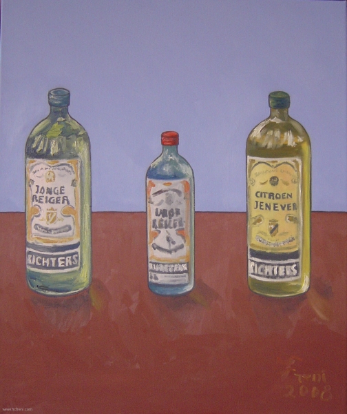 three richters bottles 90x75cm 2008