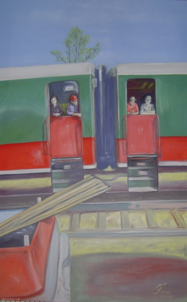 trainspotting 155x100cm 2008