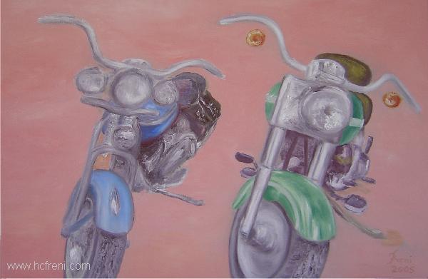Bike Duet 80x120cm 2005